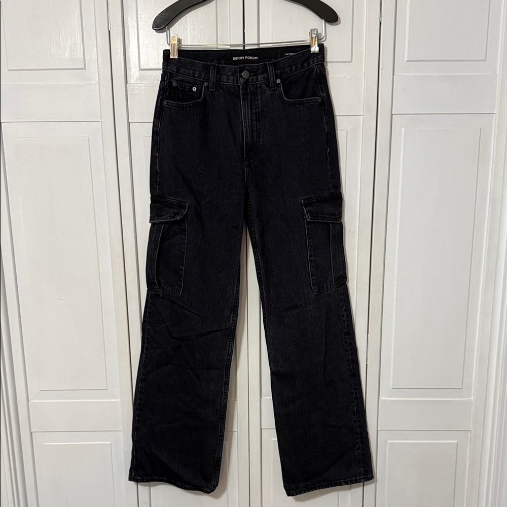 Black Cargo Jeans Aritzia